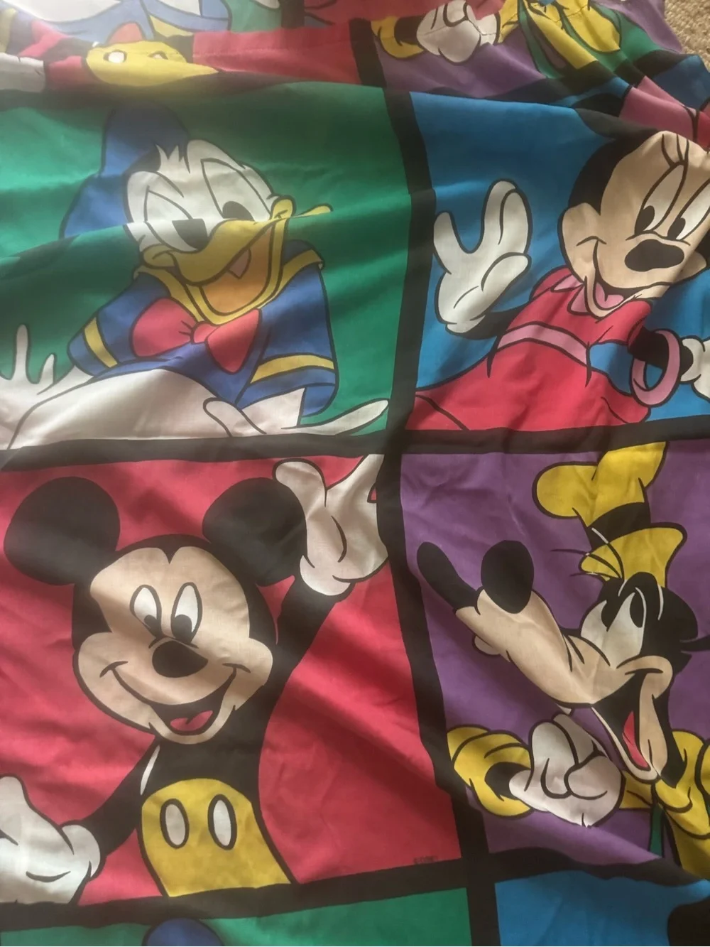 Disney Mickey & Friends Colorblock Sheet - Bright Multi twin